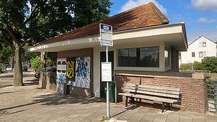 Het tramwachtershuisje op de Glip in Heemstede.